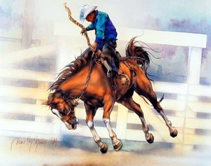 Western Cowboy Rodeo Riding Horse Picture Wall Decor Art Print (8x10) Western Cowboy Rodeo Riding Horse Picture Wall Decor Art Print (8x10)