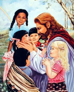 Jesus Christ with Children Religion & Spiritual Wall Decor Art Print Picture (8x10) Jesus Christ with Children Religion & Spiritual Wall Decor Art Print Picture (8x10)