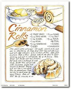 Homemade Cinnamon Rolls Recipe Cafe Kitchen Wall Decor Art Print Poster (8x10) Homemade Cinnamon Rolls Recipe Cafe Kitchen Wall Decor Art Print Poster (8x10)
