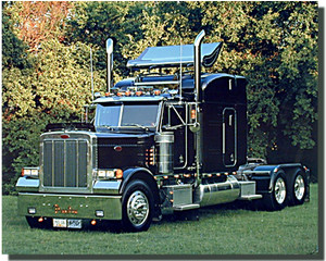 Black Kenworth Wall Decor Panelite Big Rig Truck Art Print Poster (16x20) Black Kenworth Wall Decor Panelite Big Rig Truck Art Print Poster (16x20)