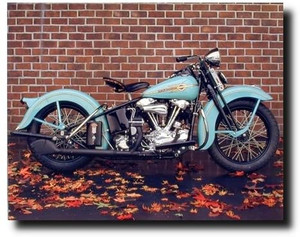 1938 Aqua Harley Davidson Vintage Motorcycle Picture Wall Art Print (16x20) 1938 Aqua Harley Davidson Vintage Motorcycle Picture Wall Art Print (16x20)