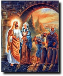 Jesus Christ the First Miracle At Wedding Christian Religious & Spiritual Wall Decor Art Print Picture (16x20) Jesus Christ the First Miracle At Wedding Christian Religious & Spiritual Wall Decor Art Print Picture (16x20)