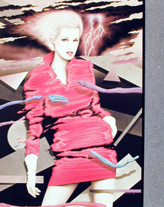 Fashion Exotic Women in Pink Dress Vogue Lady Wall Decor Art Print Poster (16x20)