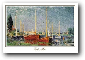  Boats at Argenteuil Art Print Poster (24x36)