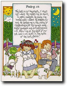 The Lord is My Shepherd Bible Wall Decor Art Print Poster (11x14) The Lord is My Shepherd Bible Wall Decor Art Print Poster (11x14)