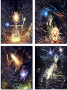 Magical Fire Dragon Wizard Fantasy Kids Room Picture 16x20 Four Set Wall Decor Art Print Poster Magical Fire Dragon Wizard Fantasy Kids Room Picture 16x20 Four Set Wall Decor Art Print Poster