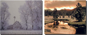 Wall Decor Art Print Winter Scenery And Snow River Landscape Two Set Picture (8x10) Wall Decor Art Print Winter Scenery And Snow River Landscape Two Set Picture (8x10)