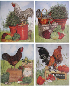 Rooster Chicken Farm Animal Four 8x10 Set Picture Kitchen Wall Decor Art Print Posters Rooster Chicken Farm Animal Four 8x10 Set Picture Kitchen Wall Decor Art Print Posters