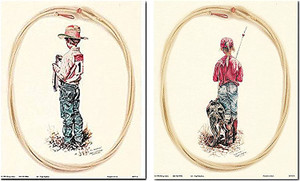 Wall Decor Art Print The Champion Western Rodeo Cowboy Girl Gone for Fishing with Dog 8x10 Two Set Poster Picture Wall Decor Art Print The Champion Western Rodeo Cowboy Girl Gone for Fishing with Dog 8x10 Two Set Poster Picture