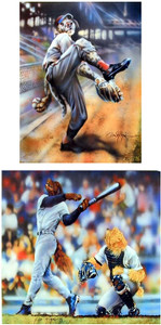Dog Playing Baseball Kids Room Funny Animal Two Set Wall Decor Art Print Picture Poster (8x10) Dog Playing Baseball Kids Room Funny Animal Two Set Wall Decor Art Print Picture Poster (8x10)