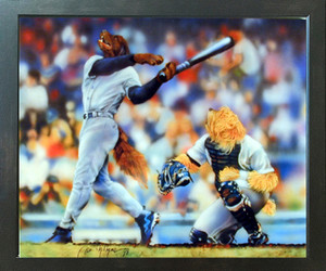 Funny Dog Playing Baseball Kids Room Animal Expresso Art Print Framed Wall Decoration Picture Funny Dog Playing Baseball Kids Room Animal Expresso Art Print Framed Wall Decoration Picture