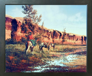 Western Cowboy Horses Wild Animal Picture Wall Decor Expresso Framed Art Print Poster (18x22) Western Cowboy Horses Wild Animal Picture Wall Decor Expresso Framed Art Print Poster (18x22)