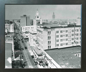 Framed Wall Picture 1925 Northeast First Avenue Vintage City Miami Florida Espresso Art Print Framed Wall Picture 1925 Northeast First Avenue Vintage City Miami Florida Espresso Art Print