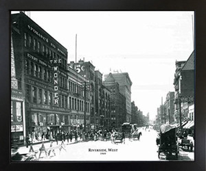 1909 Riverside Vintage West Buggy Horse Black and White Black Framed Wall Decor Art Print Picture (18x22) 1909 Riverside Vintage West Buggy Horse Black and White Black Framed Wall Decor Art Print Picture (18x22)