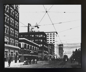 Framed Wall Decoration Oklahoma Grand Avenue 1920 Black and White City Black Framed Art Print Picture (18x22) Framed Wall Decoration Oklahoma Grand Avenue 1920 Black and White City Black Framed Art Print Picture (18x22)