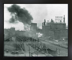Framed Wall Picture 1922 The West Bottoms Vintage Kansas, Missouri City Black Art Print(18x22) Framed Wall Picture 1922 The West Bottoms Vintage Kansas, Missouri City Black Art Print(18x22)