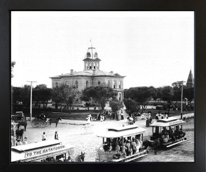 Framed Wall Picture Arizona Phoenix Court House C.1900 Vintage Old City Black and White Black Art Print(18x22) Framed Wall Picture Arizona Phoenix Court House C.1900 Vintage Old City Black and White Black Art Print(18x22)