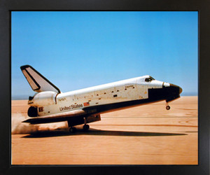 Framed Wall Decor NASA Columbia Touching Down Space Shuttle Black Picture Art Print (18x22) Framed Wall Decor NASA Columbia Touching Down Space Shuttle Black Picture Art Print (18x22)