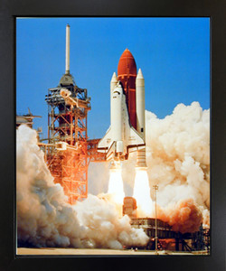 Impact Posters Gallery NASA Space Shuttle Blastoff Challenger Black Picture Art Print Framed Wall Decoration (18x22) Impact Posters Gallery NASA Space Shuttle Blastoff Challenger Black Picture Art Print Framed Wall Decoration (18x22)