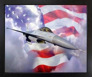 Military F-16A Falcon Fighting Jet Flag Aircraft Wall Decor Aviation Black Framed Poster Picture Art Print (18x22) Military F-16A Falcon Fighting Jet Flag Aircraft Wall Decor Aviation Black Framed Poster Picture Art Print (18x22)
