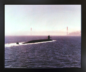 Ohio Class Ballistic Missile Navy Submarine Wall Picture Black Framed Art Print(18x22) Ohio Class Ballistic Missile Navy Submarine Wall Picture Black Framed Art Print(18x22)