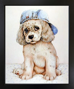 Cute Dalmatian Puppy Dog Police Hat Animal Black Framed Wall Decor Art Print Picture (18x22) Cute Dalmatian Puppy Dog Police Hat Animal Black Framed Wall Decor Art Print Picture (18x22)