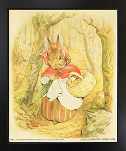 Beatrix Potter - The Tale of Peter Rabbit Kids Room Black Wall Decor Framed Picture Art Print (18x22) Beatrix Potter - The Tale of Peter Rabbit Kids Room Black Wall Decor Framed Picture Art Print (18x22)