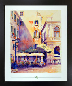 An Old Italian Theater Fine Wall Decor Black Framed Picture Art Print (18x22) An Old Italian Theater Fine Wall Decor Black Framed Picture Art Print (18x22)