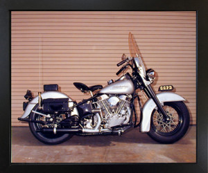 Impact Posters Gallery Silver Panhead Harley Davidson Police Motorcycle Wall Decor Black Framed Picture Art Print (18x22) Impact Posters Gallery Silver Panhead Harley Davidson Police Motorcycle Wall Decor Black Framed Picture Art Print (18x22)