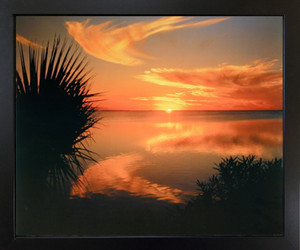 Ocean Beach Sunset Laguna Madre Texas Scenery Nature Black Framed Picture Art Print (18x22) Ocean Beach Sunset Laguna Madre Texas Scenery Nature Black Framed Picture Art Print (18x22)