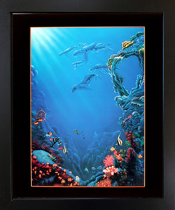 Framed Wall Decoration Tropical Fish and Coral Reef Underwater Ocean Sea Black Framed Picture Art Print(18x22) Framed Wall Decoration Tropical Fish and Coral Reef Underwater Ocean Sea Black Framed Picture Art Print(18x22)