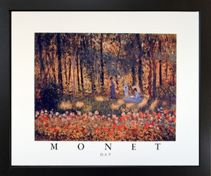 Framed Wall Decoration Claude Monet Day Umbrella Flower Fine Black Art Print Picture (18x22) Framed Wall Decoration Claude Monet Day Umbrella Flower Fine Black Art Print Picture (18x22)
