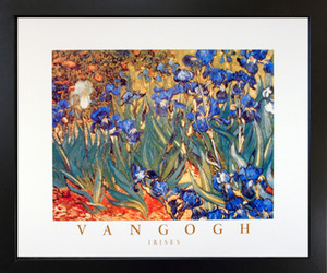 Framed Wall Picture Irises Flower Garden (Floral) Vincent Van Gogh Fine Black Art Print (18x22) Framed Wall Picture Irises Flower Garden (Floral) Vincent Van Gogh Fine Black Art Print (18x22)
