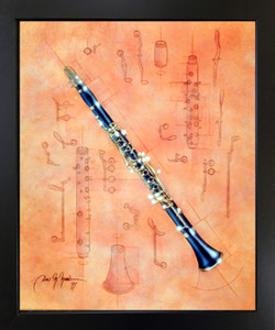 Impact Posters Gallery Fine Arts Musical Instrument Clarinet Picture Black Art Print Framed Wall Decoration (18x22) Impact Posters Gallery Fine Arts Musical Instrument Clarinet Picture Black Art Print Framed Wall Decoration (18x22)