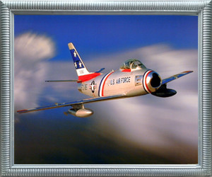 Aviation Framed Poster - F-86 Sabre Jet Military Aircraft Wall Decor Silver Picture Art Print (20x24) Aviation Framed Poster - F-86 Sabre Jet Military Aircraft Wall Decor Silver Picture Art Print (20x24)