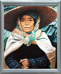 Impact Posters Gallery Asian Japanese Elderly Woman in Hat Silver Framed Art Print Picture (20x24) Impact Posters Gallery Asian Japanese Elderly Woman in Hat Silver Framed Art Print Picture (20x24)