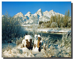 Grand Teton in Snow Posters Grand Teton in Snow Posters