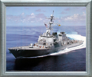 Impact Posters Gallery USS Missile Framed Wall Bedroom Decor Cole Guided Destroyer Carrier Navy Ship Silver Art Print Picture Impact Posters Gallery USS Missile Framed Wall Bedroom Decor Cole Guided Destroyer Carrier Navy Ship Silver Art Print Picture
