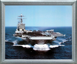 Impact Posters Gallery Military Aircraft Framed USS Harry Truman US Navy Carrier Wall Art Print Silver Picture Impact Posters Gallery Military Aircraft Framed USS Harry Truman US Navy Carrier Wall Art Print Silver Picture