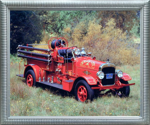 Impact Posters Gallery 1922 Seagraves Vintage Fire Truck Engine Wall Silver Framed Picture Art Print (18x22) Impact Posters Gallery 1922 Seagraves Vintage Fire Truck Engine Wall Silver Framed Picture Art Print (18x22)