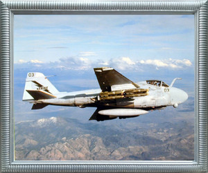 Aviation Framed Poster - US Navy Grumman A-6E Intruder Military Jet Aircraft Wall Decor Silver Picture Art Print (20x24) Aviation Framed Poster - US Navy Grumman A-6E Intruder Military Jet Aircraft Wall Decor Silver Picture Art Print (20x24)