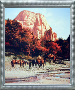 Impact Posters Gallery Cowboy Horses Art Print Framed Wall Decoration Western Mountain Silver Picture Impact Posters Gallery Cowboy Horses Art Print Framed Wall Decoration Western Mountain Silver Picture