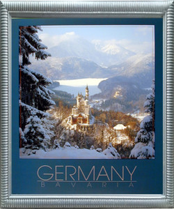 Impact Posters Gallery Germany Neuschwanstein Castle Wall Decor Silver Framed Picture Art Print Impact Posters Gallery Germany Neuschwanstein Castle Wall Decor Silver Framed Picture Art Print
