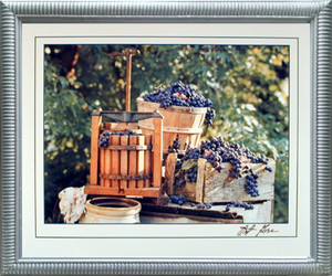 Impact Posters Gallery Framed Wall Decor Country Home Grape Press Gore Wine Still Life Silver Framed Picture Art Print Impact Posters Gallery Framed Wall Decor Country Home Grape Press Gore Wine Still Life Silver Framed Picture Art Print