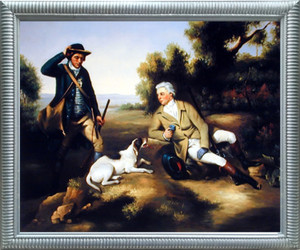Impact Posters Gallery Western Cowboys (The Hunt Classic Old Master) Hunting Wall Decor Silver Framed Art Print Picture Impact Posters Gallery Western Cowboys (The Hunt Classic Old Master) Hunting Wall Decor Silver Framed Art Print Picture
