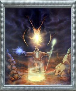 Impact Posters Gallery Magician Fire Dragon Sue Dawe Fantasy Kids Room Wall Decor Silver Framed Picture Art Print Impact Posters Gallery Magician Fire Dragon Sue Dawe Fantasy Kids Room Wall Decor Silver Framed Picture Art Print