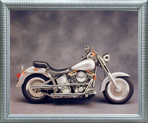 Impact Posters Gallery Silver Harley Davidson Motorcycle Wall Decor Silver Framed Picture Art Print Impact Posters Gallery Silver Harley Davidson Motorcycle Wall Decor Silver Framed Picture Art Print