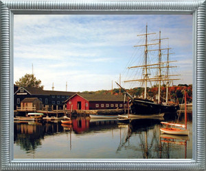 Impact Posters Gallery Mystic Seaport and Sailboat Landscape Nature Wall Decor Silver Framed Picture Art Print Impact Posters Gallery Mystic Seaport and Sailboat Landscape Nature Wall Decor Silver Framed Picture Art Print
