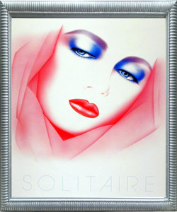 Impact Posters Gallery Solitaire Exotic Lady Vogue Fine Wall Decor Silver Framed Picture Art Print Impact Posters Gallery Solitaire Exotic Lady Vogue Fine Wall Decor Silver Framed Picture Art Print