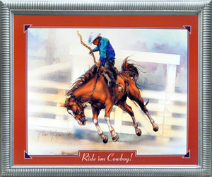 Impact Posters Gallery Western Cowboy Rodeo Horse Riding Silver Wall Decor Photo Framed Picture Art Print Impact Posters Gallery Western Cowboy Rodeo Horse Riding Silver Wall Decor Photo Framed Picture Art Print